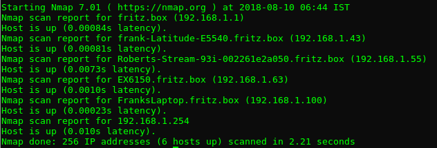 nmap scan